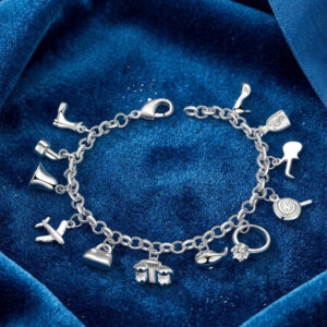 Diamond Charm Bracelet