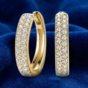 Diamond Hoop Earrings